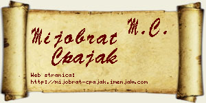 Mijobrat Čpajak vizit kartica